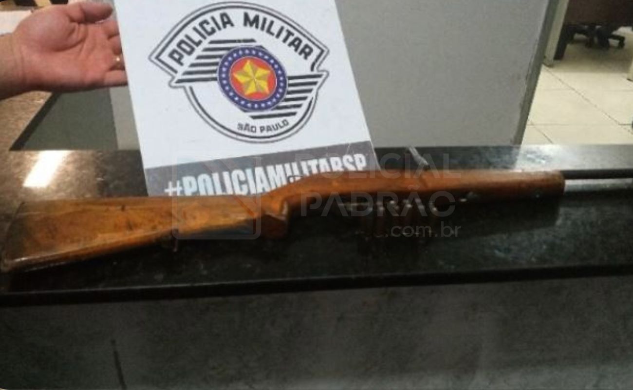 PM apreende espingarda durante ocorrência de briga de casal 1