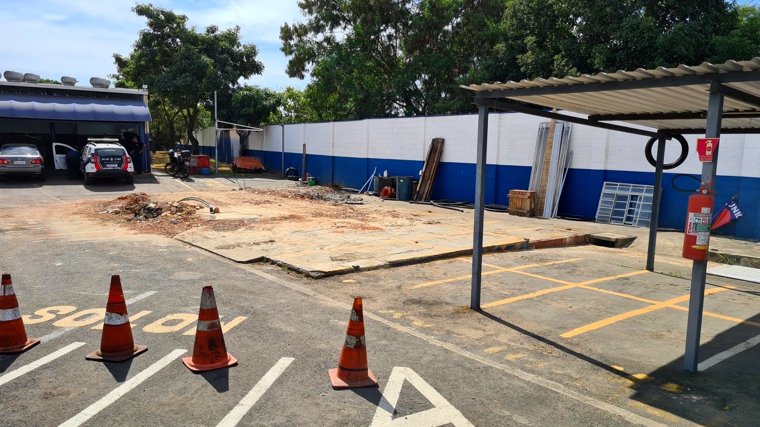 Sede da Guarda Civil passa por obra de ampliação para construção de almoxarifado