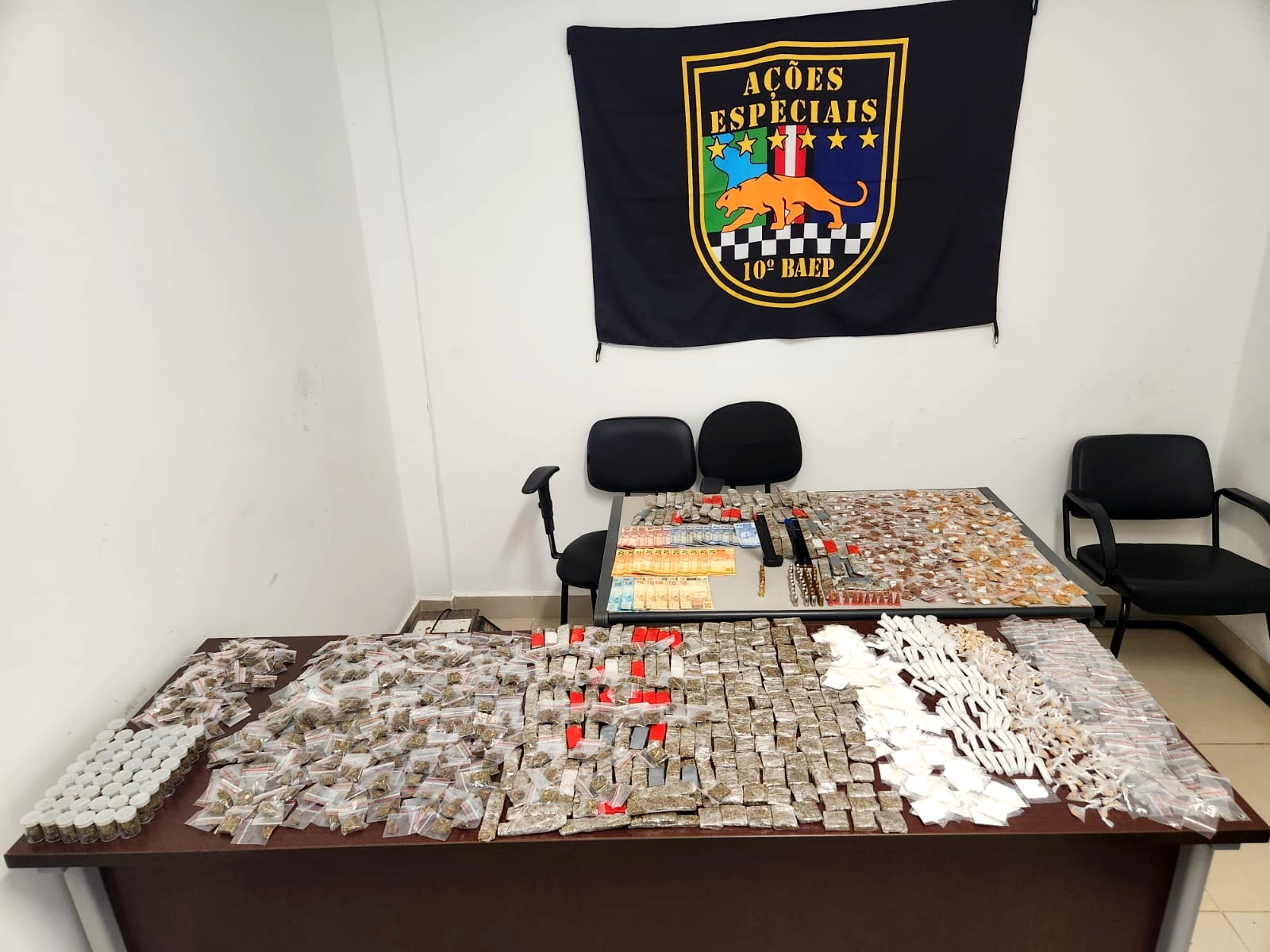 Baep apreende drogas e munições em Sumaré