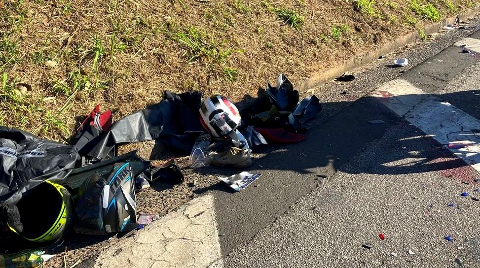 Engavetamento com motos deixa três mortos e sete feridos na Rodovia Santos Dumont