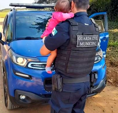 GCM de Holambra localiza bebê que estava desaparecida