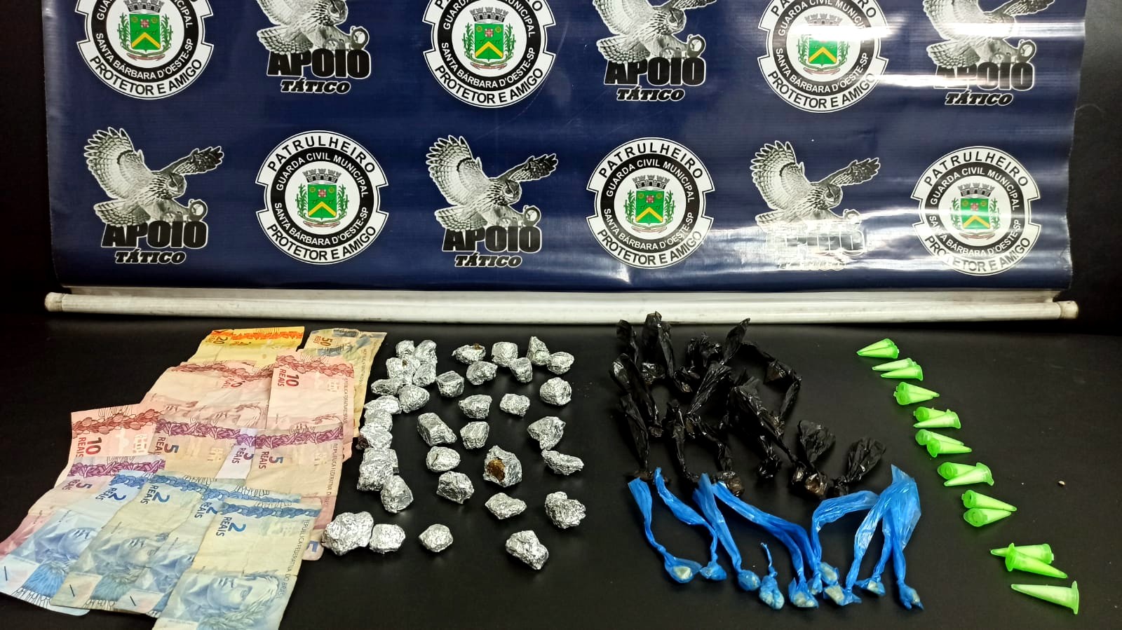 Guarda Municipal retira mais de 2400 porções de drogas das ruas de S. Bárbara