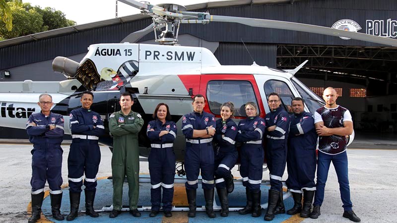 Equipe do 192 passa por capacitação sobre resgate aeromédico