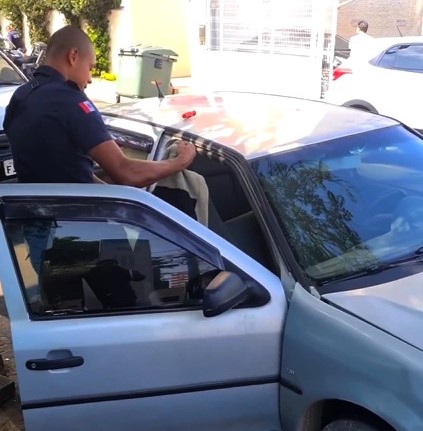 Guarda Civil de Indaiatuba recupera carro furtado CAPA