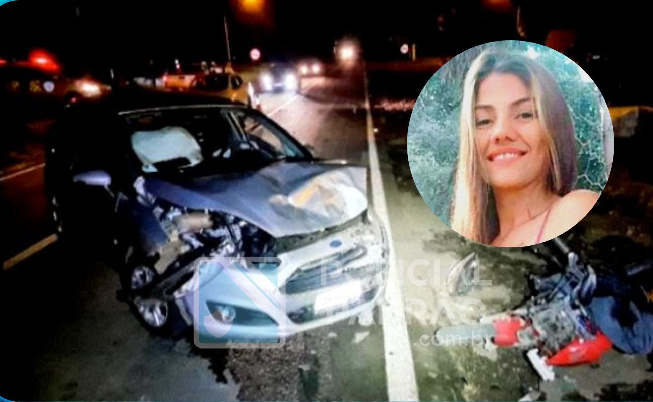 Passageira morre após colisão frontal entre carro e moto em Santa Bárbara