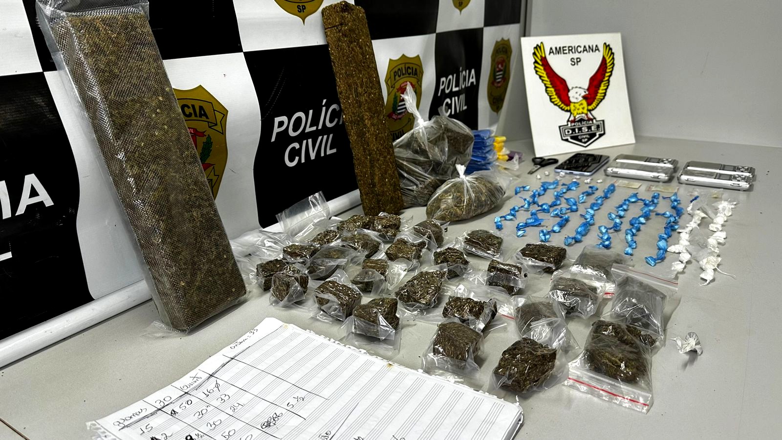 Dise prende traficante com quase 3kg de drogas em residência no Vila Mariana