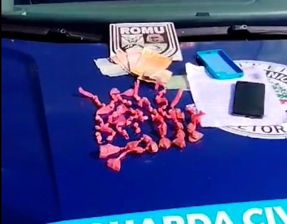 Guarda Municipal prende jovem por tráfico de drogas no São Manoel