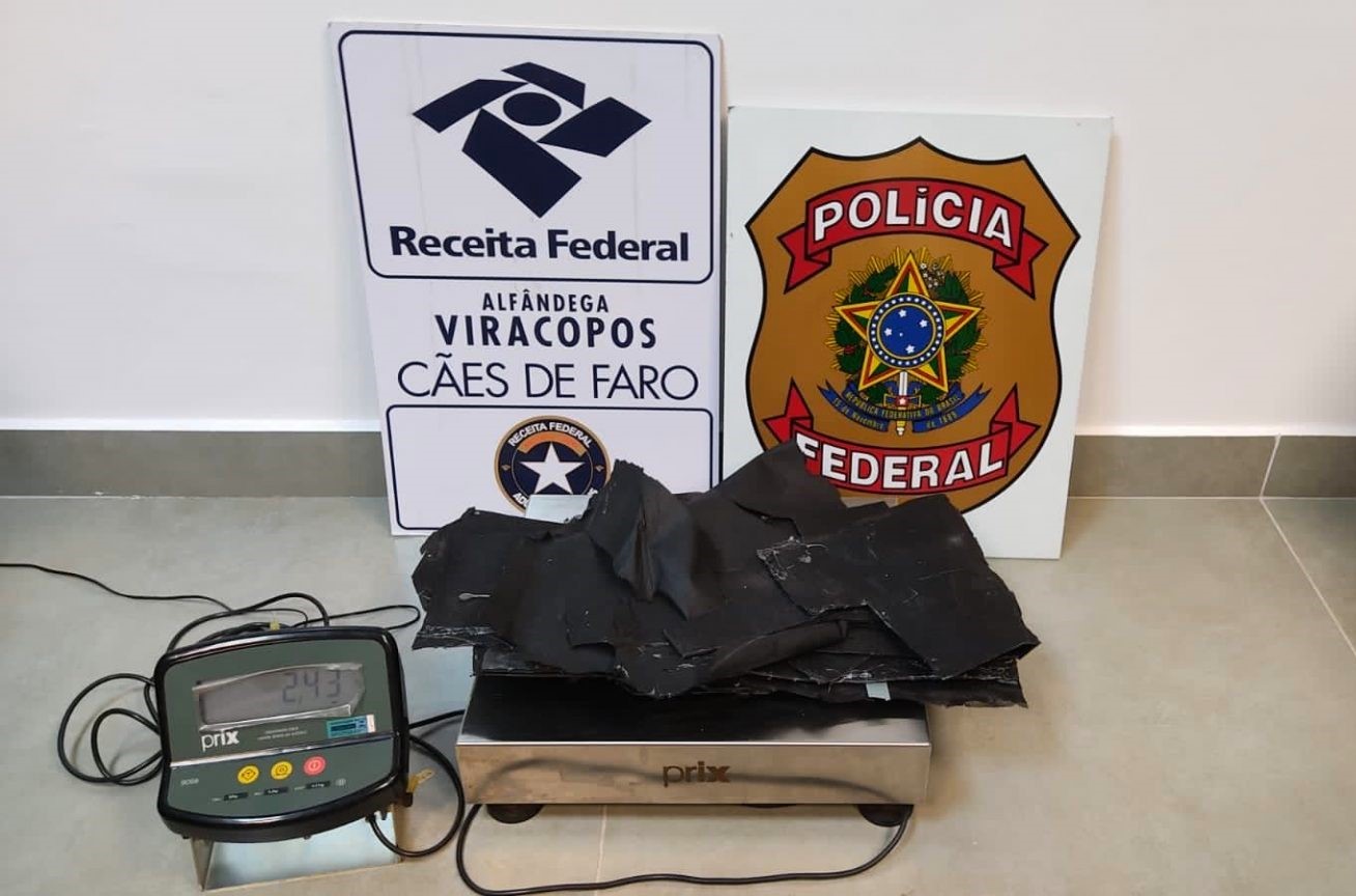 Polícia Federal prende passageiro que tentava embarcar com 6 kg de cocaína em Viracopos
