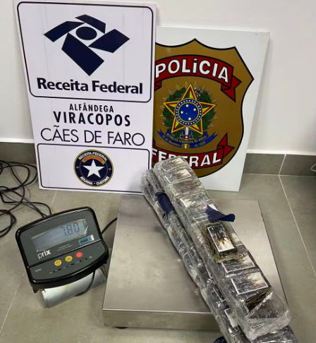 PF flagra duas pessoas tentando embarcar com drogas em Viracopos