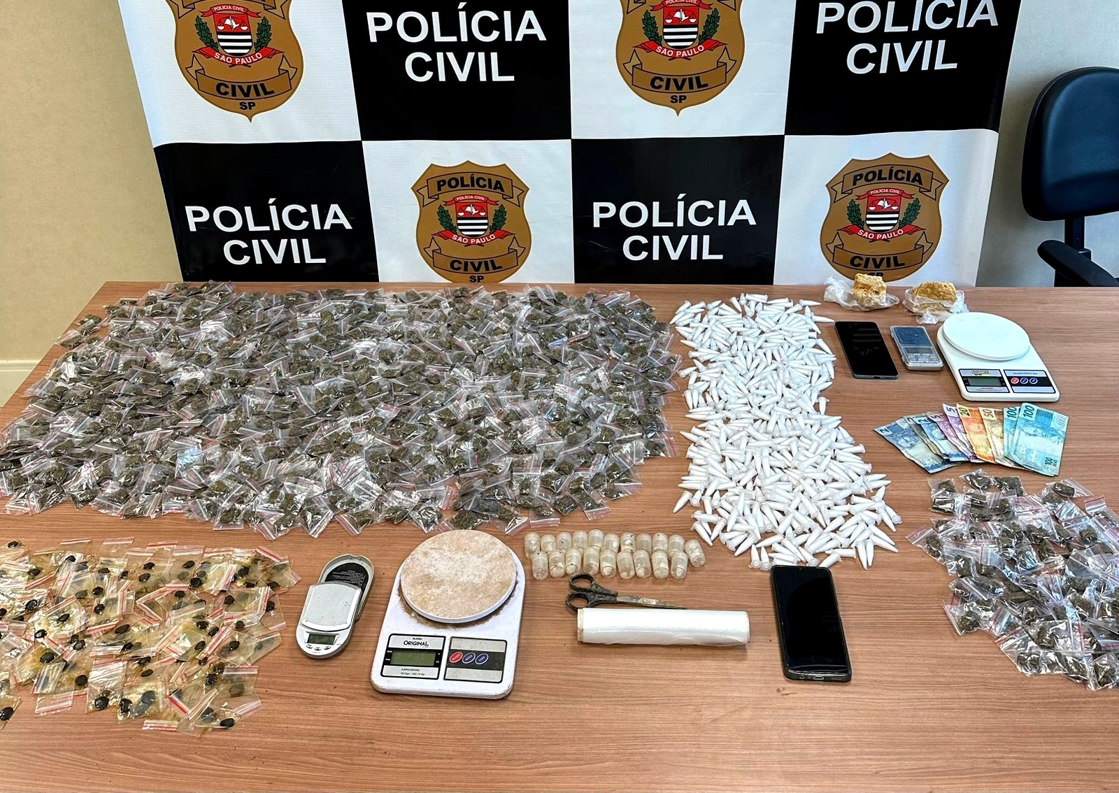 Polícia Civil apreende mais de 1.500 porções de drogas no Bosque do Lenheiro