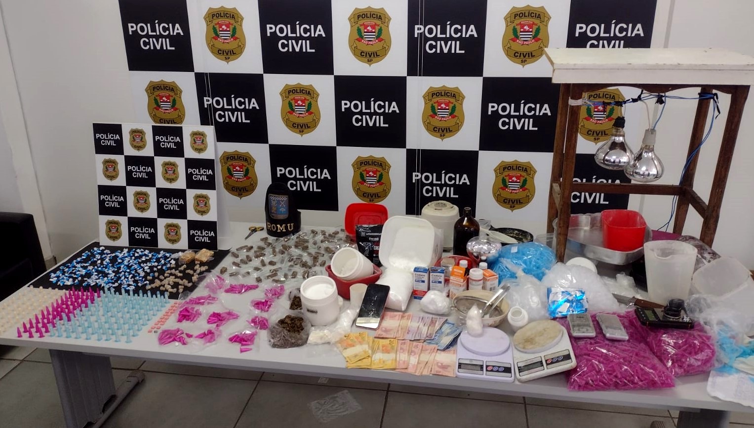 Polícia Civil desmantela laboratório de drogas em Limeira