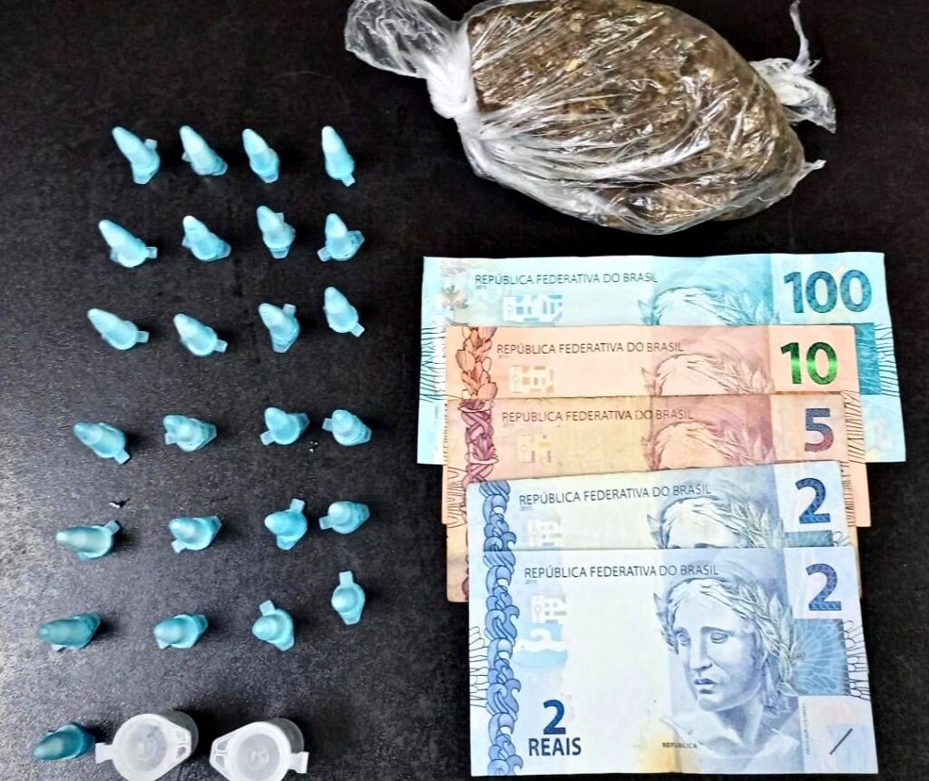 Dupla é presa por tráfico de drogas no Jardim Brasília