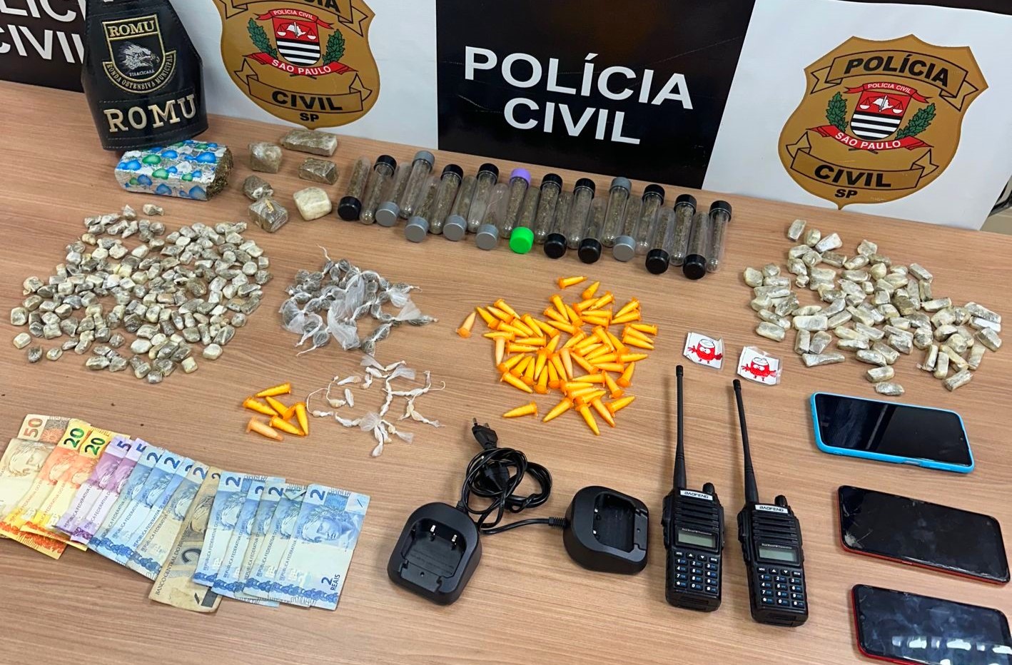 Cinco criminosos são presos por tráfico em comunidade de Piracicaba