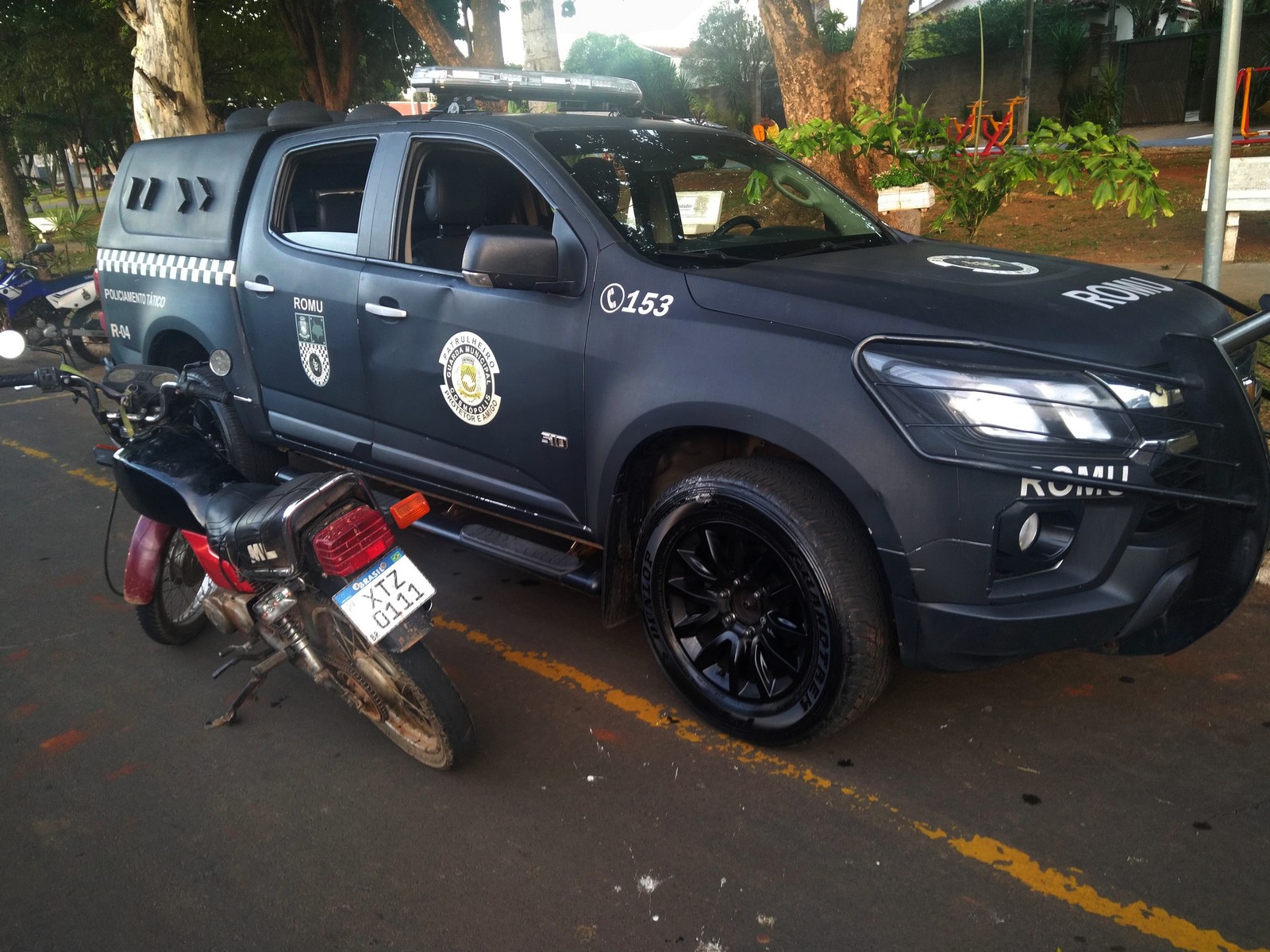 Guarda Municipal apreende moto com placa artesanal em Cosmópolis 2