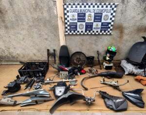 Homem é preso por receptação de peças de moto furtada em Cosmópolis