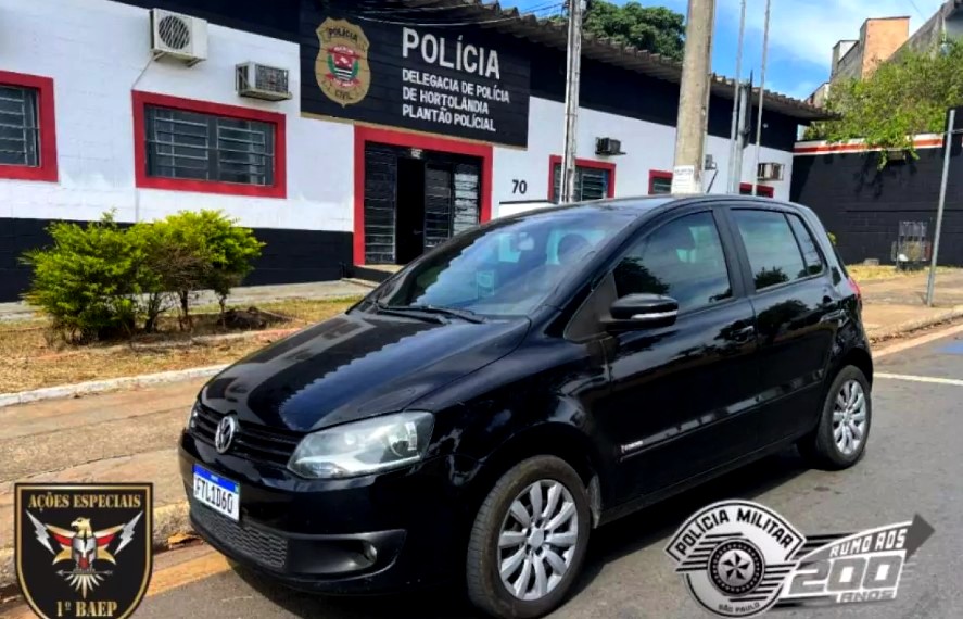 Ladrões são presos com carro roubado em Hortolândia