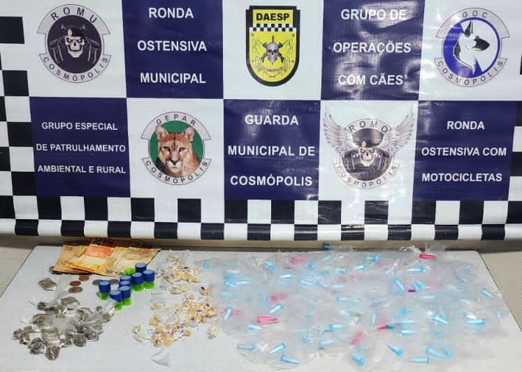 Em 24h, GCM prende dois criminosos no mesmo ponto de tráfico em Cosmópolis