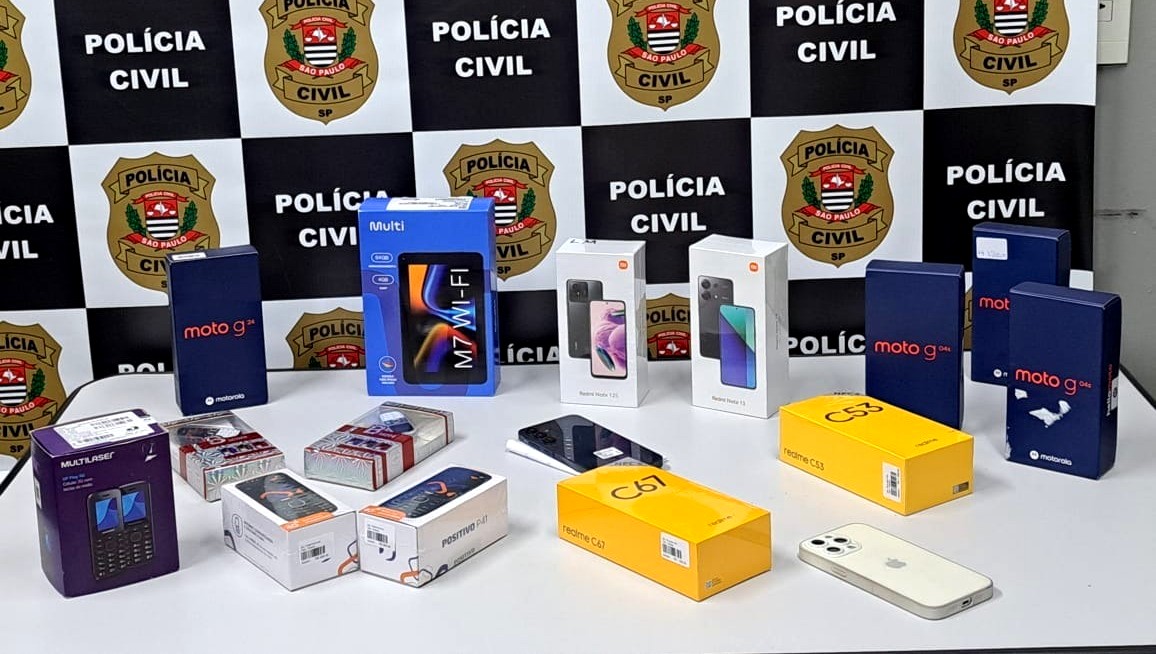 Polícia acaba com esquema criminoso e recupera carga de celulares em São Pedro