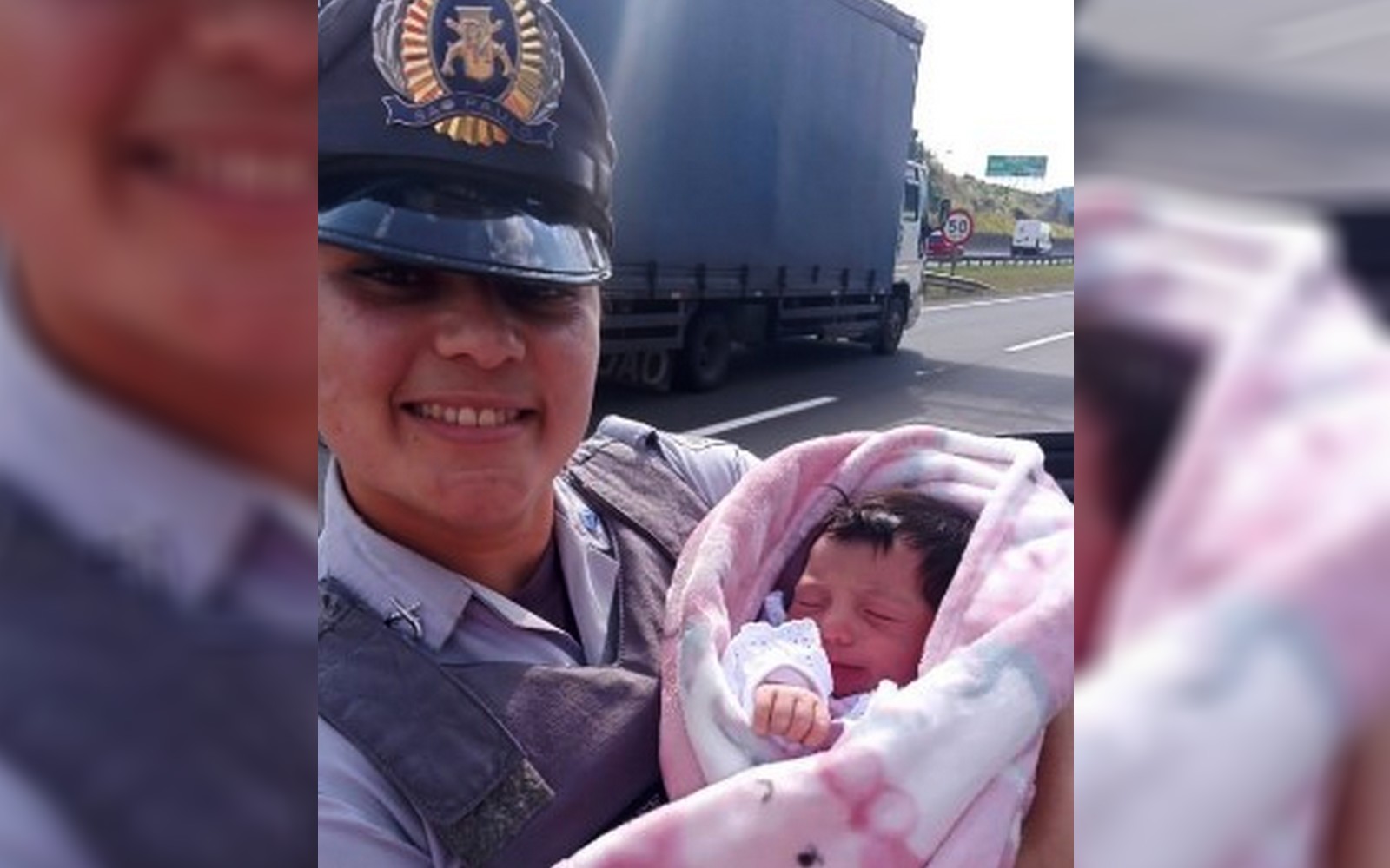 Bebê com dois dias de vida é salva por policiais rodoviários em Jundiaí