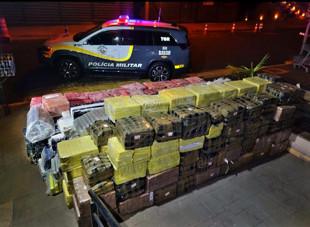 Em ação conjunta, PM Rodoviária apreende 5,5 toneladas de maconha em Jaboticabal