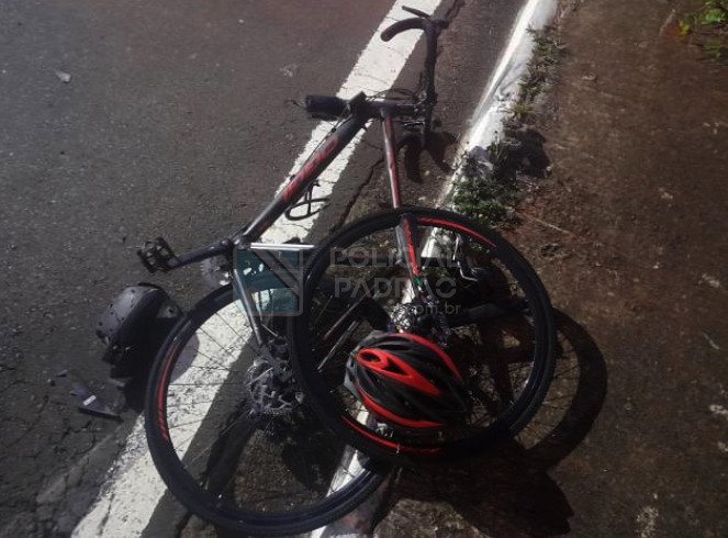 PM é atropelado por carro em ciclovia da Avenida Santa Bárbara