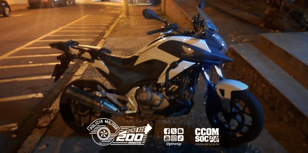 PM recupera motocicleta roubada em Piracicaba