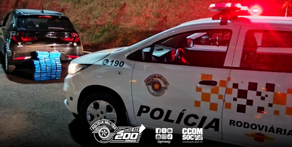 Polícia Rodoviária prende traficante com 53 kg de drogas em Santa Cruz do Rio Pardo