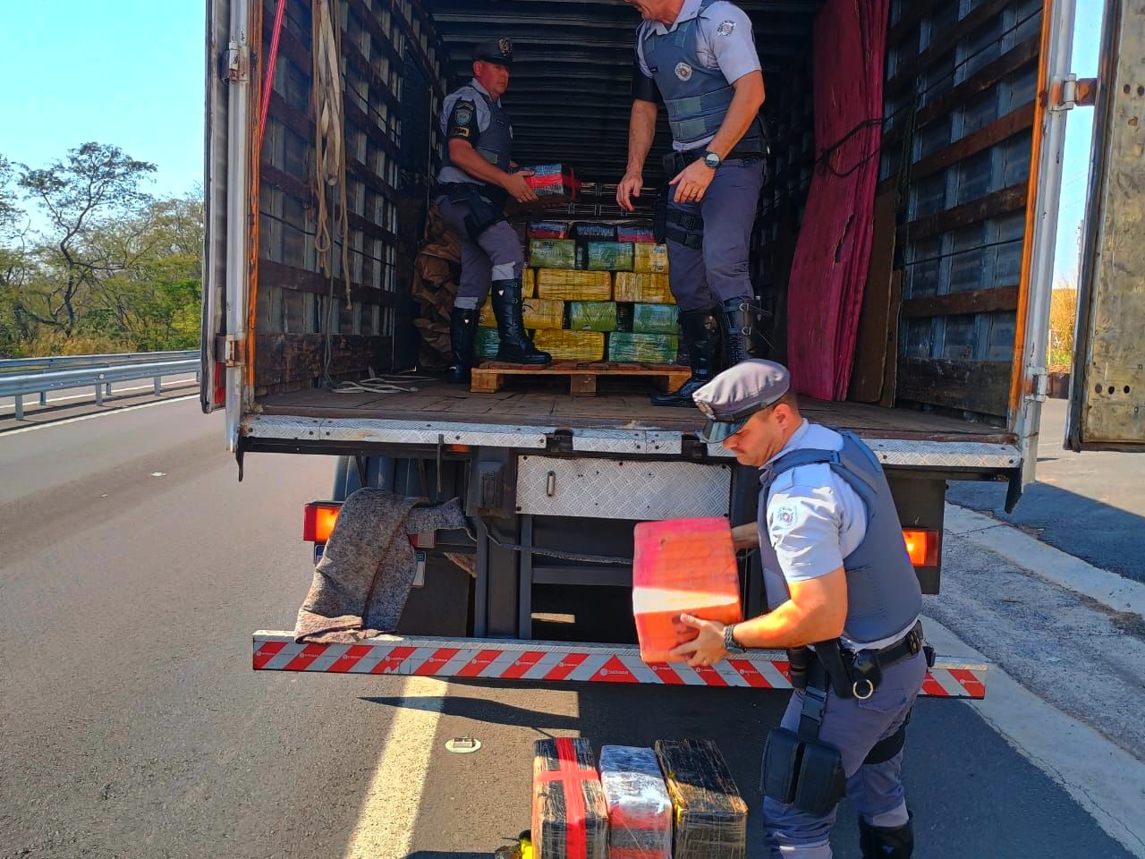 Polícia encontra 1,5 tonelada de maconha escondida em carga de livros em Marília