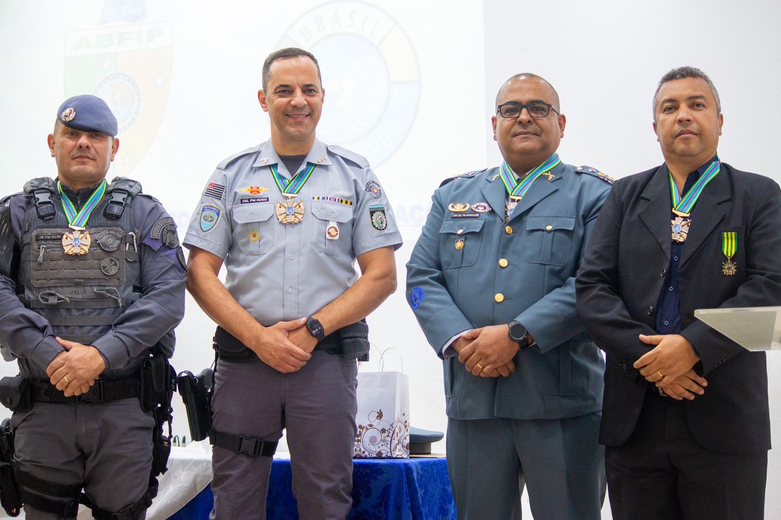 Agentes do 10° Baep são homenageados com a medalha das Forças Internacionais de Paz da ONU