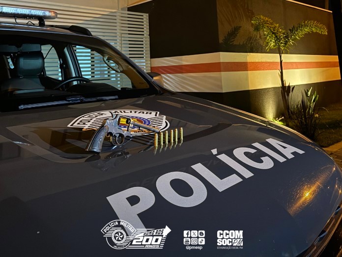 Baep flagra menor com arma de fogo em Lorena