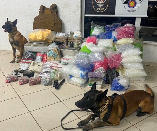 Cães do Baep ajudam a encontrar ‘refinaria’ do tráfico em Indaituba