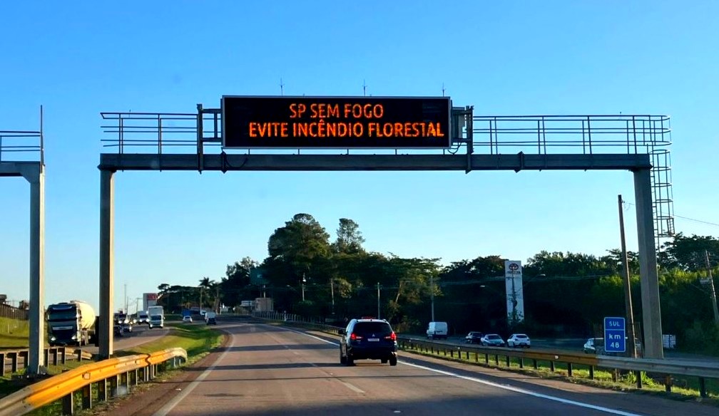 Governo de SP alerta motoristas sobre os riscos de queimadas em rodovias