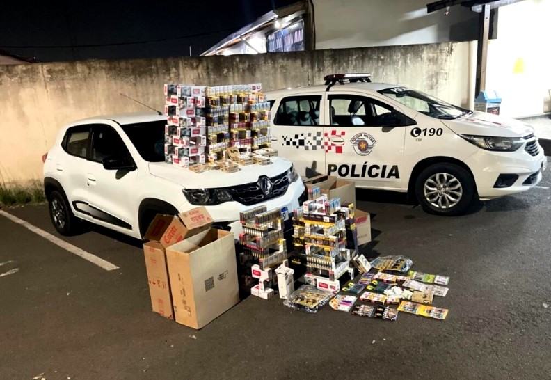 Homem é preso com 1.370 maços de cigarros contrabandeados em Rio Claro