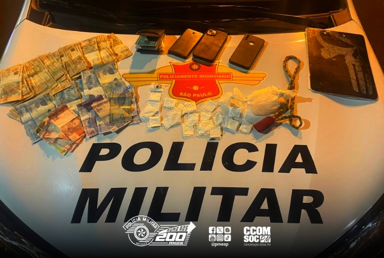 Homem é preso com porções de cocaína e mais de R$ 6,3 mil em Sumaré