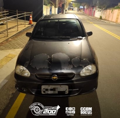 PM prende criminoso com veículo furtado em Guararema