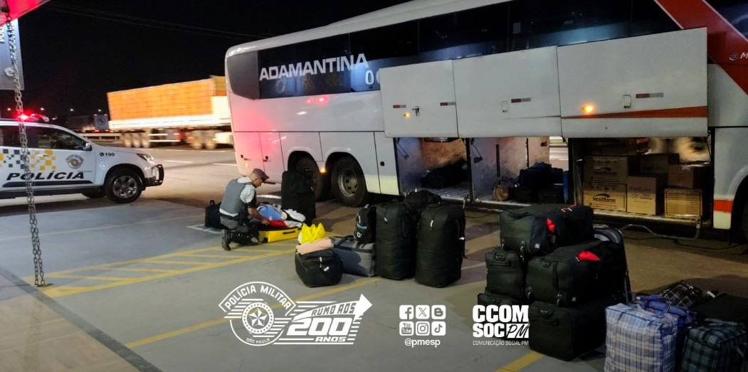 Polícia Rodoviária prende contrabandistas com mais de 3 mil camisas falsificadas em Rio Claro