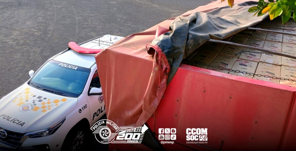 Polícia apreende 375 mil maços de cigarros vindos do Paraguai em Cândido Mota