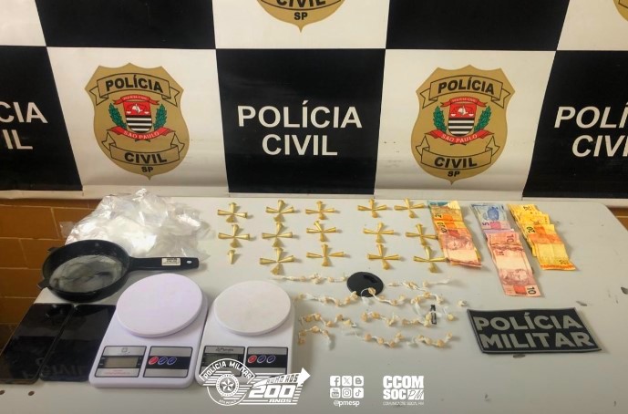 PM prende homem por tráfico e apreende menor em Angatuba