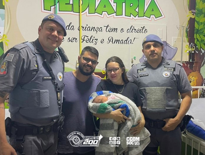 PM salva bebê de 16 dias que se engasgou em Salto de Pirapora