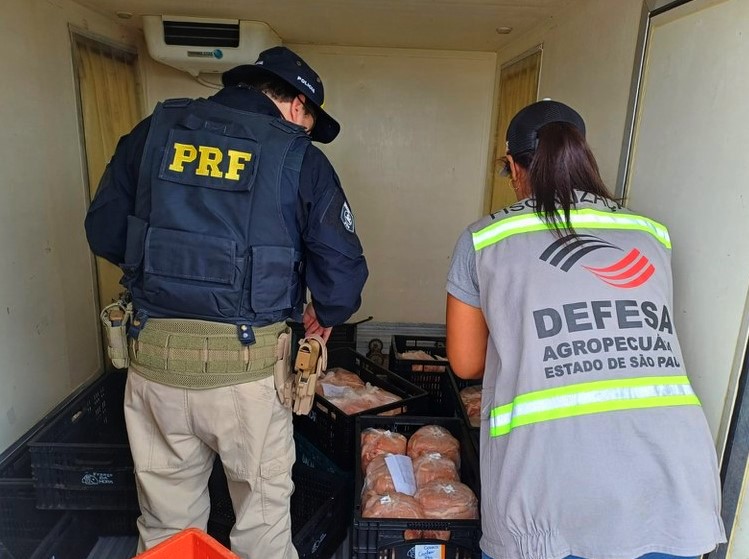 PRF apreende 450 kg de carne de frango imprópria para consumo humano em Registro