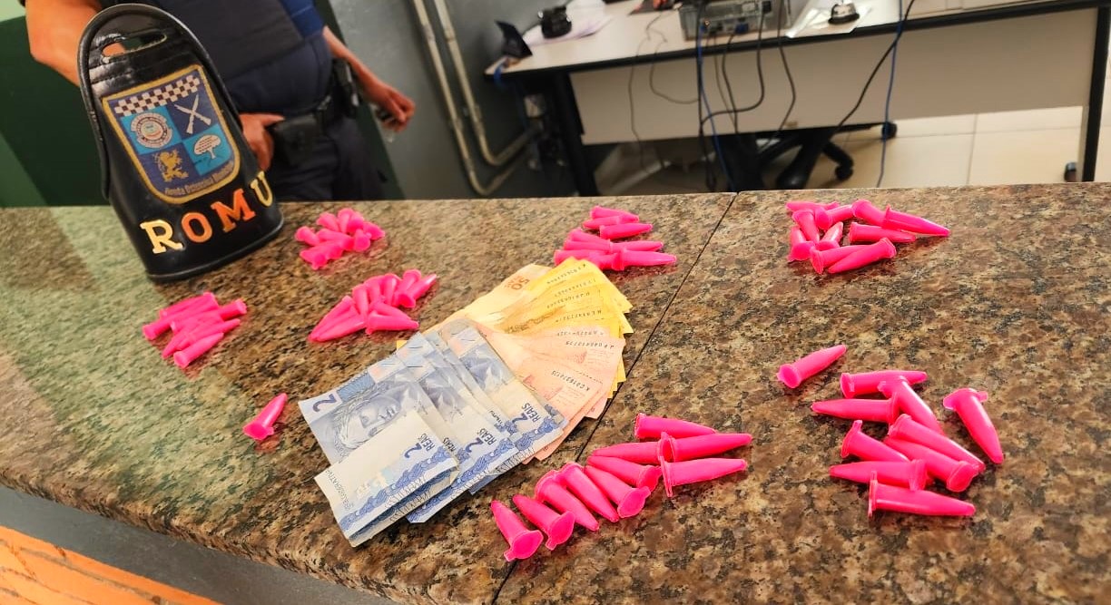 Ação da Romu resulta em apreensão de cocaína no bairro Abílio Pedro em Limeira