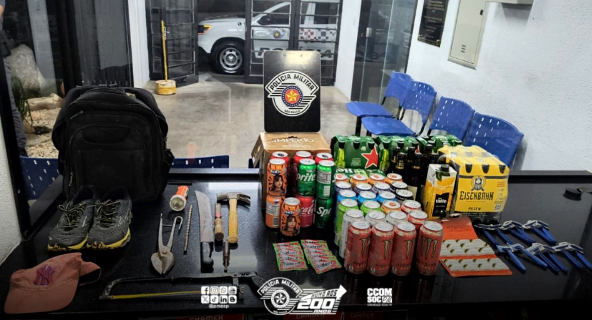 Dupla é presa após furtar bebidas em comércio de Itatiba