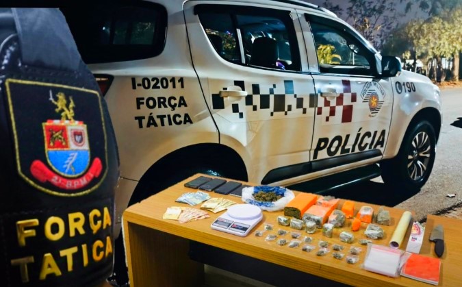 Força Tática prende traficantes com quase 2 kg de maconha em Araçatuba