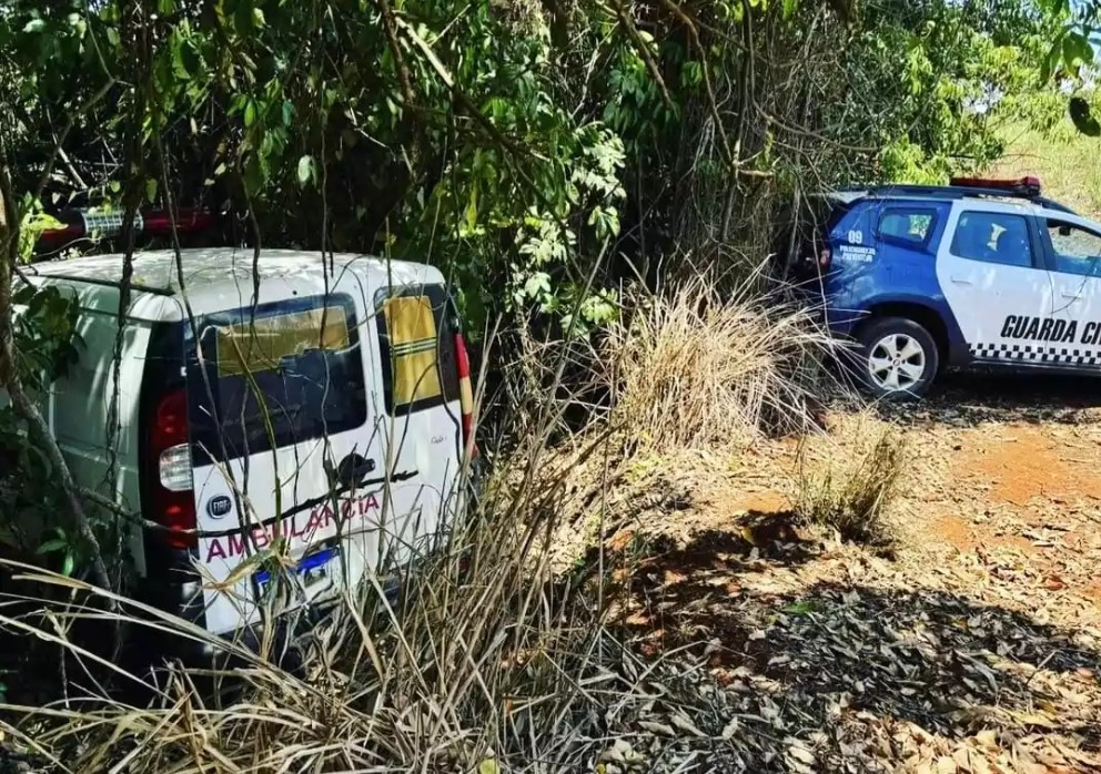 GCM localiza ambulância furtada em área rural de Leme