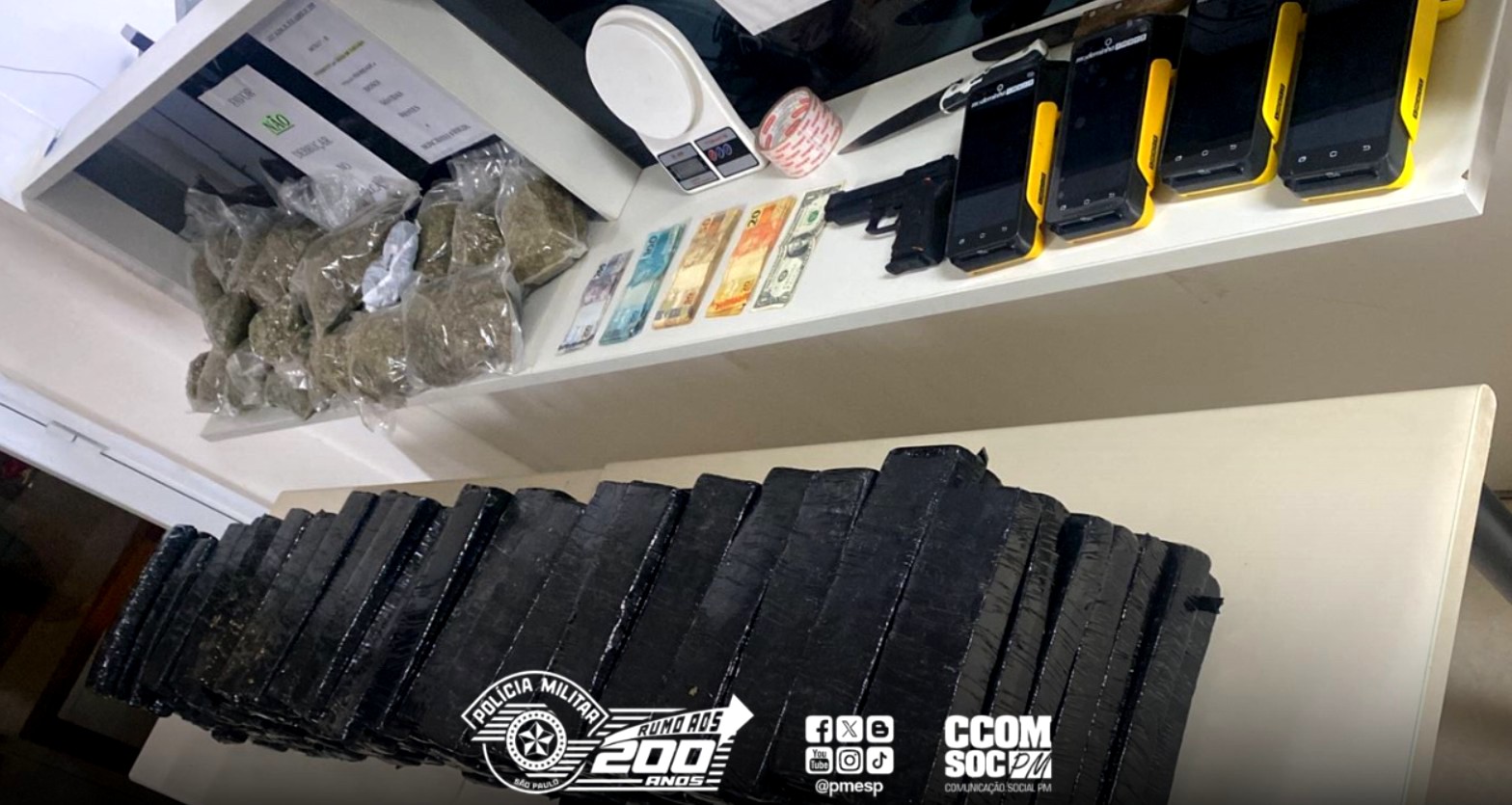 PM encontra 100 quilos de maconha em apartamento na cidade de Valinhos