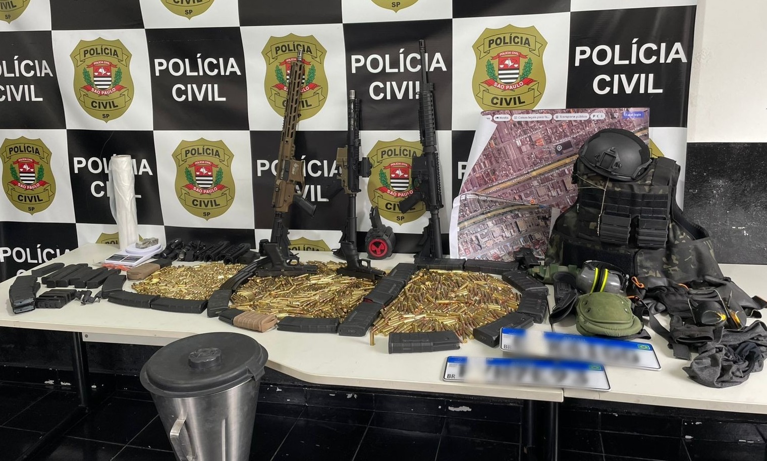Polícia Civil apreende arsenal do crime organizado e prende foragido em São Paulo