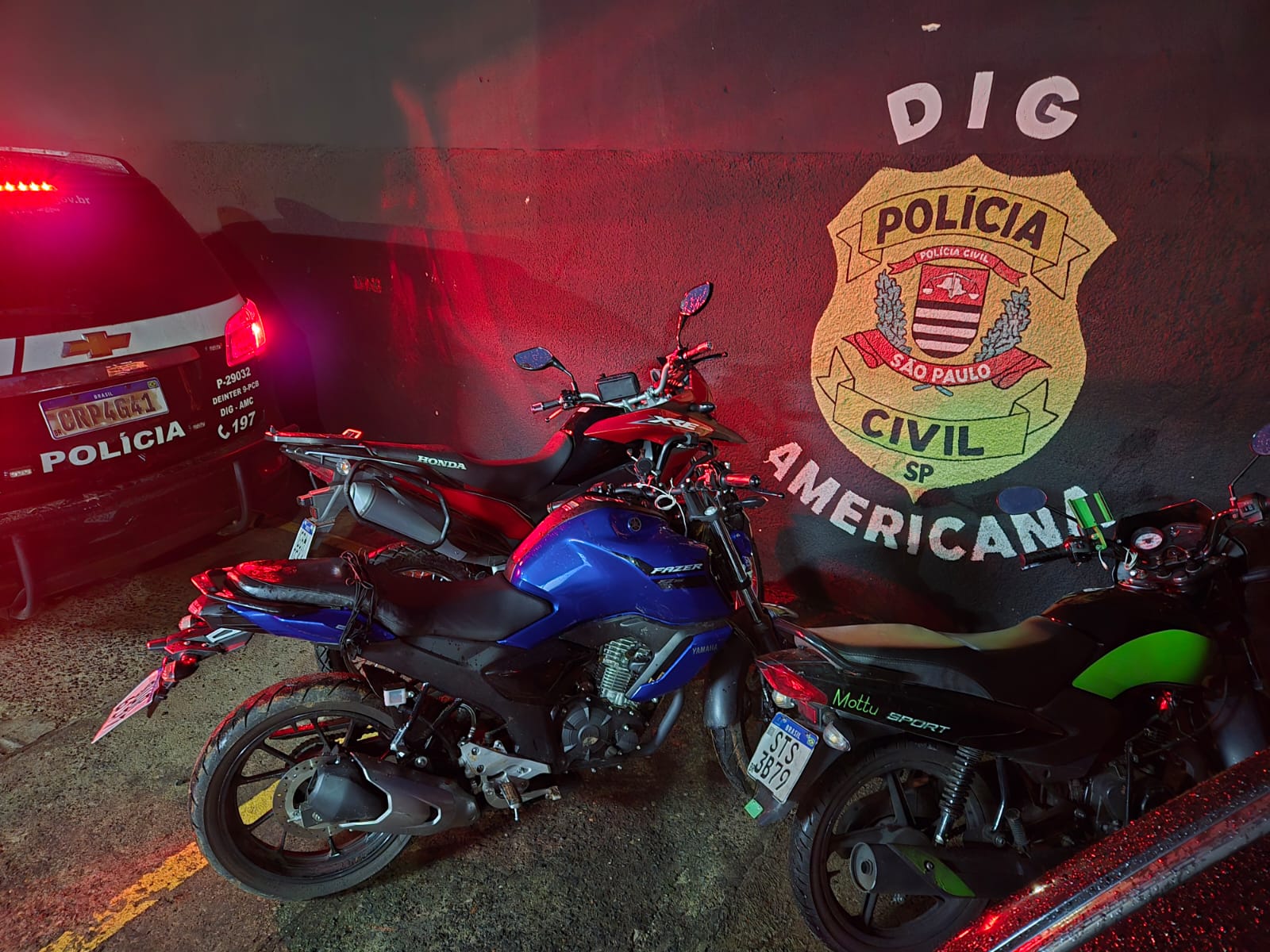 DIG de Americana prende 6 após roubo de motocicleta