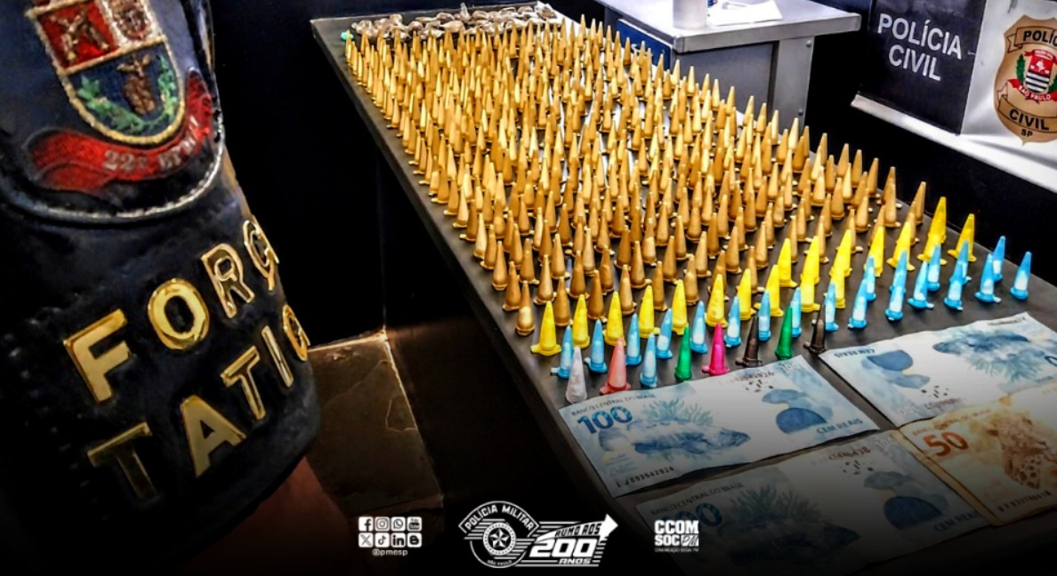 Casal é preso com 477 porções de drogas em Itapetininga