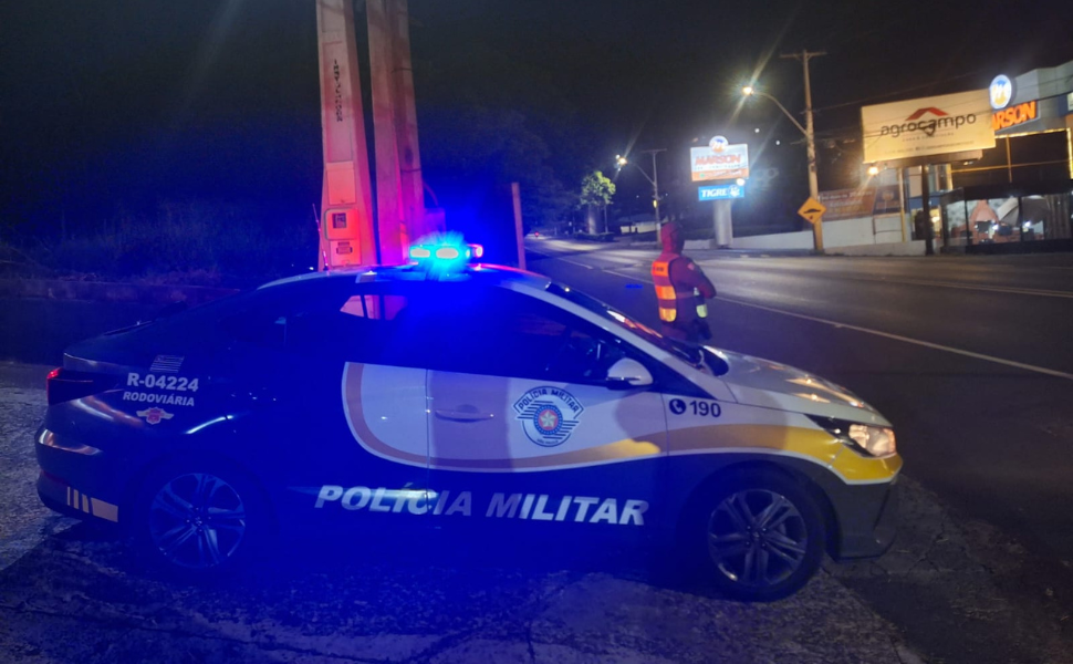 Condutor embriagado é preso após atropelar pedestre em Serra Negra (Foto: 4º BPRv)