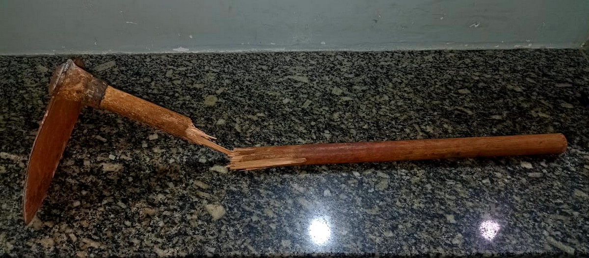 Homem fica ferido após levar golpe de enxada na cabeça em Limeira